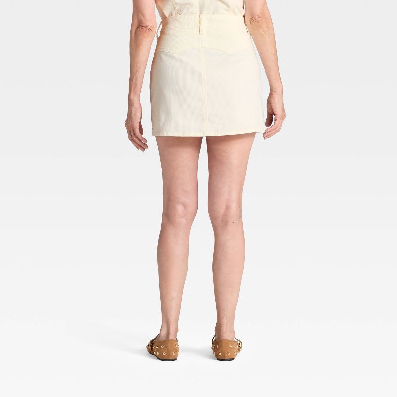 slide 2 of 4, Women's Corduroy Mini Skirt - Universal Thread™ Cream 8, 1 ct