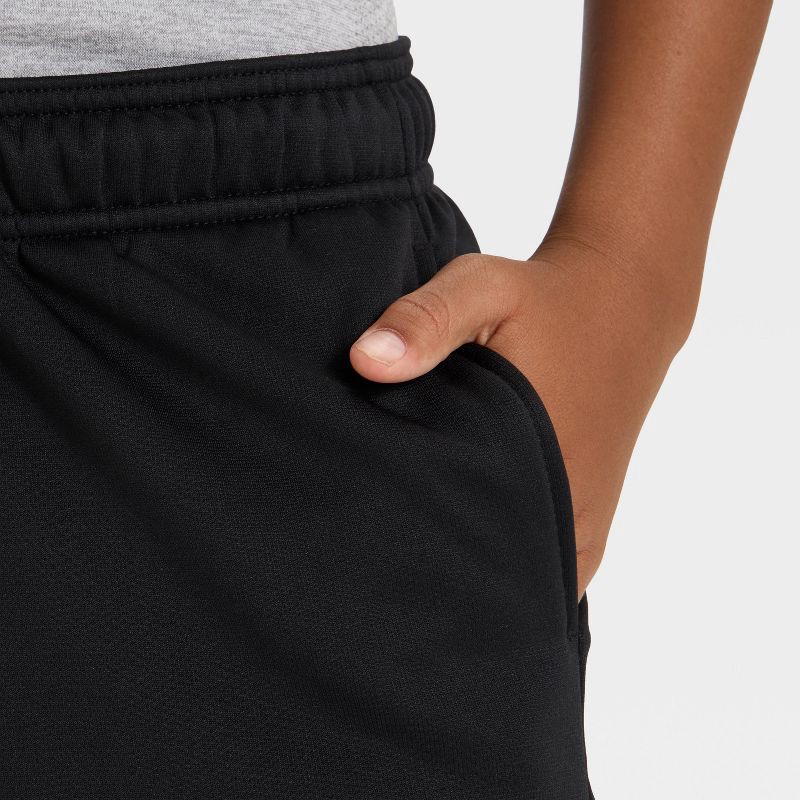 slide 3 of 3, Boys' Tech Fleece Jogger Sweatpants - All In Motion™ Black M, 1 ct