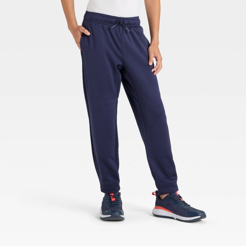 slide 1 of 3, Boys' Tech Fleece Jogger Sweatpants - All In Motion™ Blue XL, 1 ct