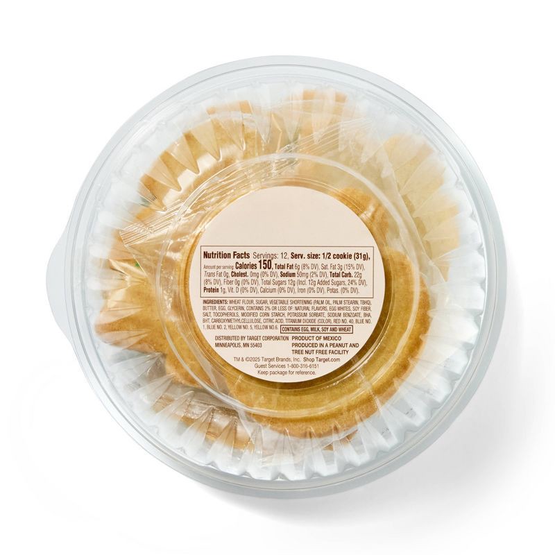 slide 2 of 3, Holiday Christmas Decorated Cookie Tub - 13.2oz/6ct - Favorite Day™, 6 ct; 13.2 oz