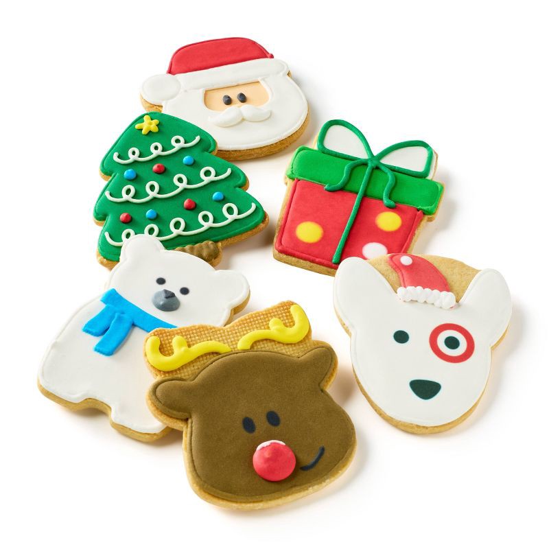 slide 3 of 3, Holiday Christmas Decorated Cookie Tub - 13.2oz/6ct - Favorite Day™, 6 ct; 13.2 oz