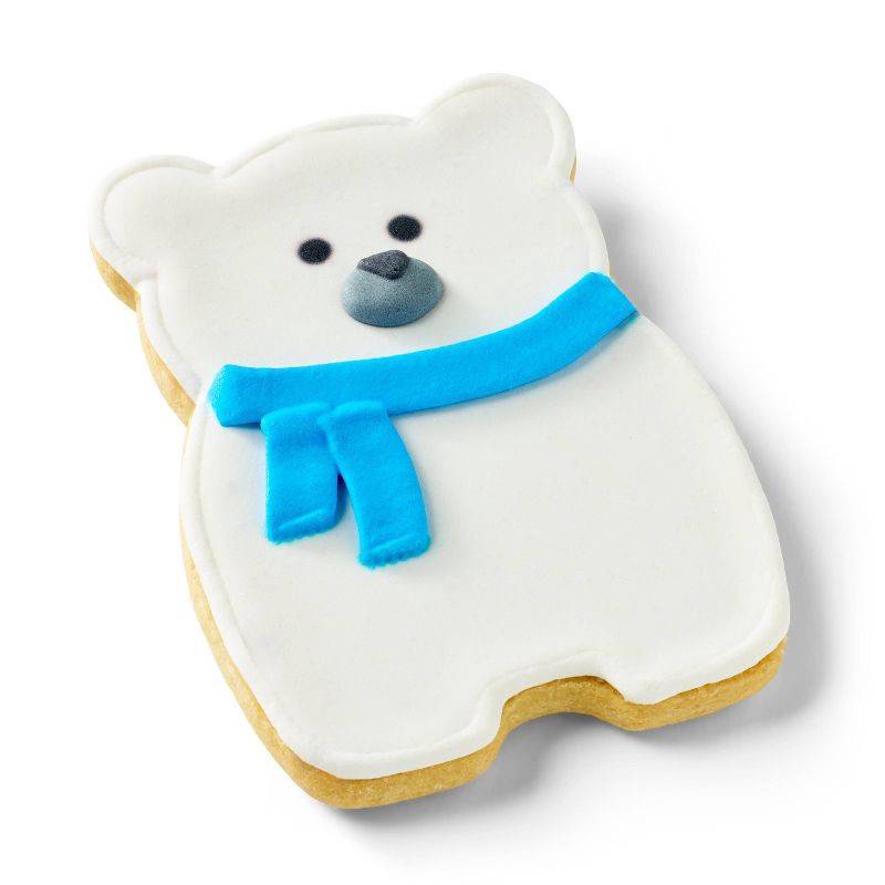 slide 3 of 3, Holiday Decorated Polar Bear Cookie - 2.2oz - Favorite Day™, 2.2 oz