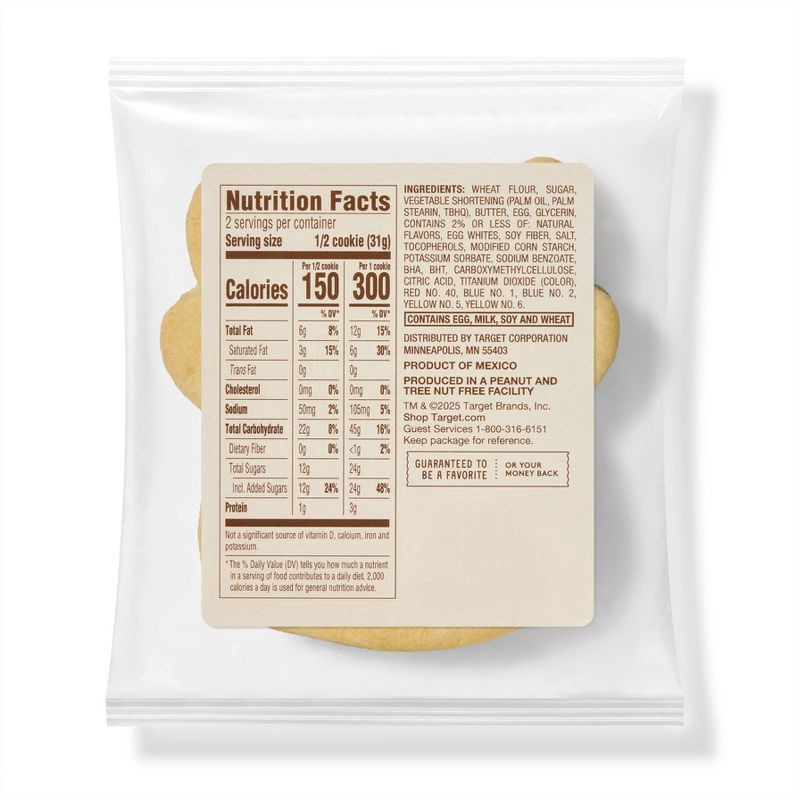 slide 2 of 3, Holiday Decorated Reindeer Cookie - 2.2oz - Favorite Day™, 2.2 oz