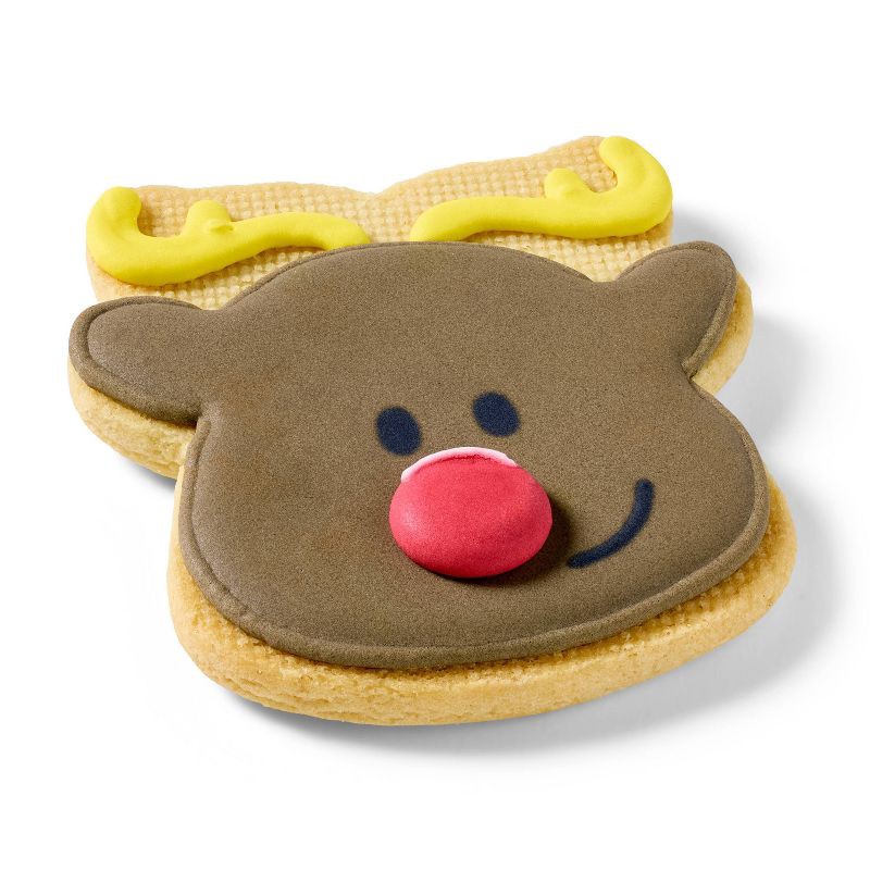 slide 3 of 3, Holiday Decorated Reindeer Cookie - 2.2oz - Favorite Day™, 2.2 oz