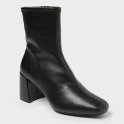 Women's Pippa High Shaft Heeled Boots - A New Day™ Black 9