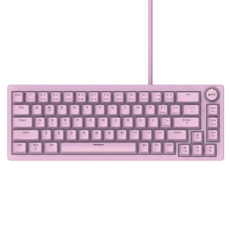 slide 2 of 5, North Base Computer Keyboard - Pink, 1 ct