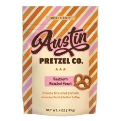 AUSTIN PRETZEL CO Southern Roasted Pecan Pretzel - 4oz