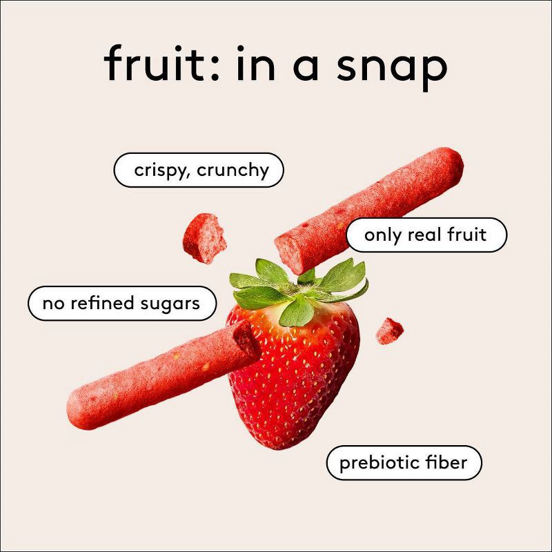 slide 4 of 7, Kencko Strawberry Fruit Snaps - 1oz, 1 oz