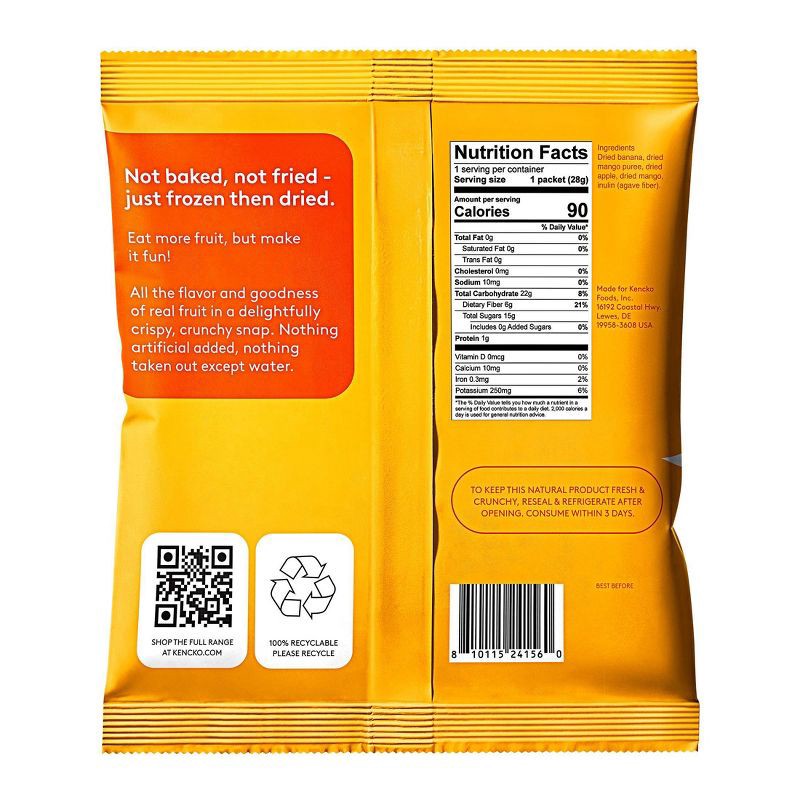slide 2 of 7, Kencko Mango Fruit Snaps - 1oz, 1 oz