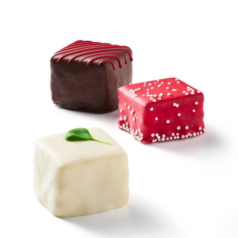 slide 3 of 3, Holiday Christmas Chocolate, Red Velvet & Vanilla Cake Bites - 9.5oz/12ct - Favorite Day™, 9.5 oz, 12 ct