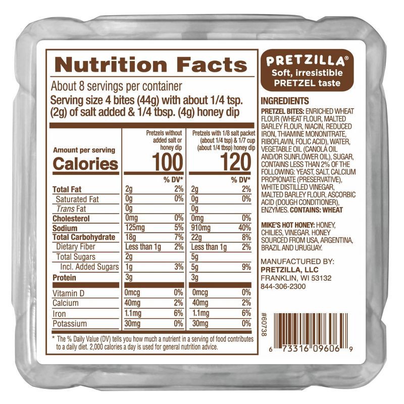 slide 2 of 5, Pretzilla Soft Pretzel Bites Tub Hot Honey Dipping Sauce - 12.3oz, 12.3 oz