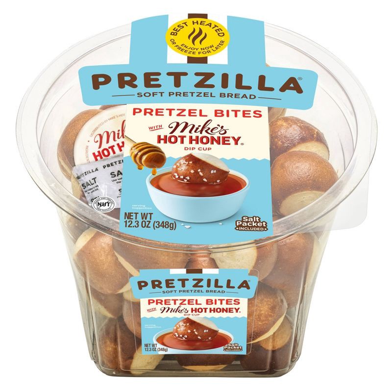 slide 3 of 5, Pretzilla Soft Pretzel Bites Tub Hot Honey Dipping Sauce - 12.3oz, 12.3 oz