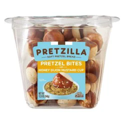 Pretzilla Soft Pretzel Bites Tub with Honey Dijon Dipping Sauce - 12.03oz