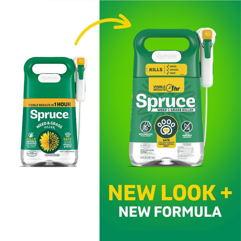slide 6 of 14, Spruce Weed and Grass Killer Manual Spray 64oz, 64 oz