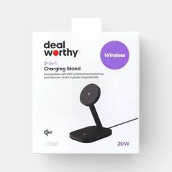 2-in-1 15W Charging Stand - dealworthy™ Black