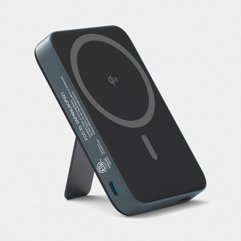 slide 3 of 3, 5000mAh Magnetic Power Bank w/ Stand - Black - heyday™ Black, 1 ct