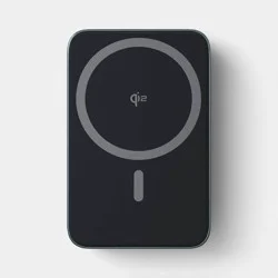 5000mAh Magnetic Power Bank w/ Stand - Black - heyday™ Black