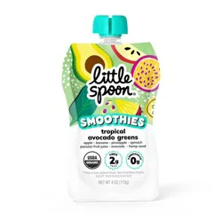 Little Spoon Tropical Avocado Greens Organic Kids' Smoothie - 4oz Refrigerated Pouch