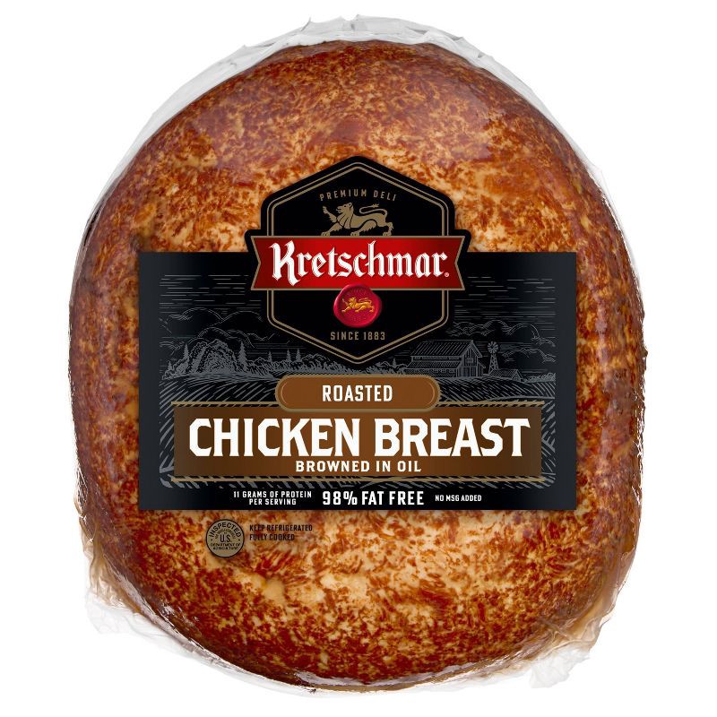 slide 1 of 4, Kretschmar Roasted Chicken Breast Deli Fresh Sliced - price per lb, per lb