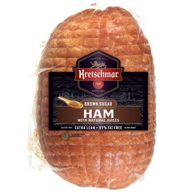 slide 1 of 4, Kretschmar Brown Sugar Ham Deli Fresh Sliced - price per lb, per lb