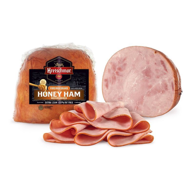 slide 3 of 4, Kretschmar Virginia Honey Half Ham Deli Fresh Sliced - price per lb, per lb