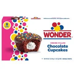 Wonder Creme Filled Chocolate Cupcakes - 16oz/8ct