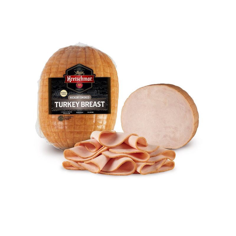 slide 3 of 5, Kretschmar Hickory Smoked Turkey Breast Deli Fresh Sliced - price per lb, per lb