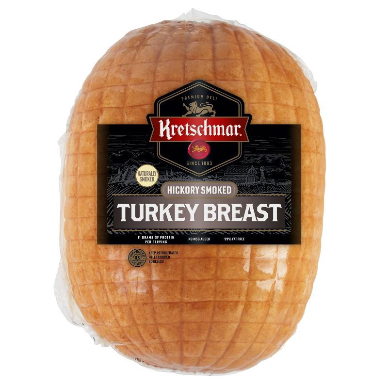 slide 1 of 5, Kretschmar Hickory Smoked Turkey Breast Deli Fresh Sliced - price per lb, per lb