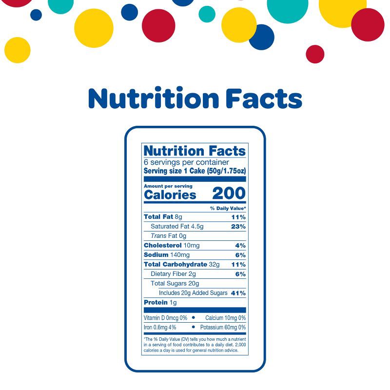 slide 8 of 12, Wonder Cream Filled Confetti Cakes - 10.5oz/6ct, 6 ct; 10.5 oz