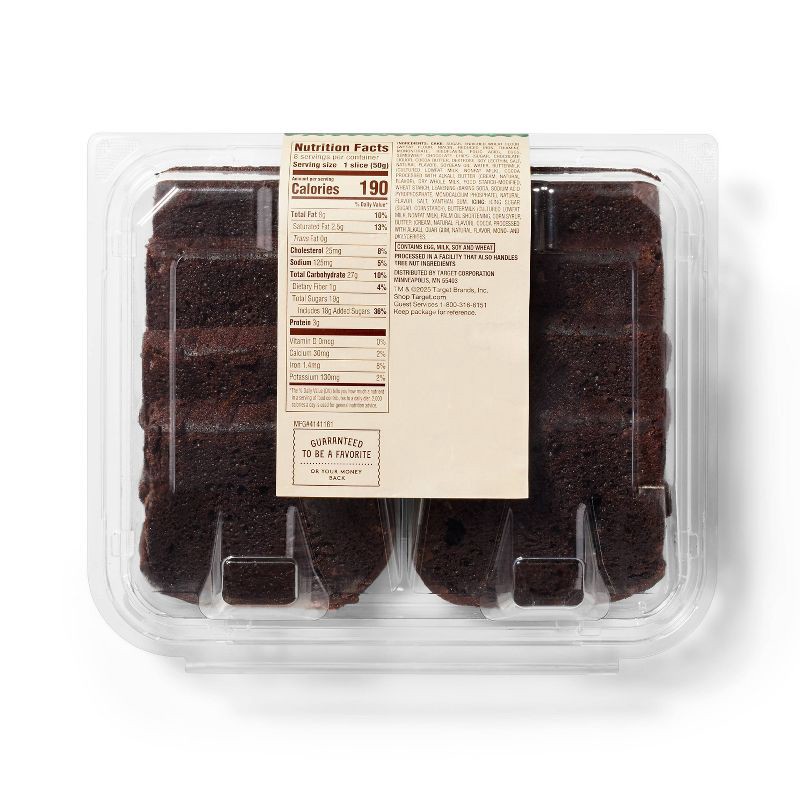slide 2 of 3, Double Chocolate Sliced Loaf Cake - 14.1oz/8ct - Favorite Day™, 8 ct; 14.1 oz