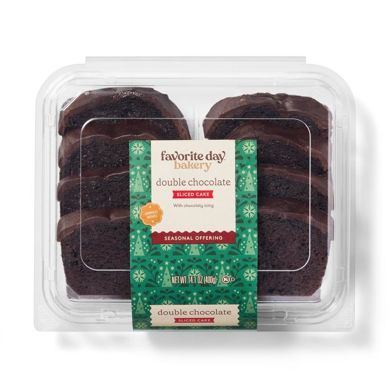 slide 1 of 3, Double Chocolate Sliced Loaf Cake - 14.1oz/8ct - Favorite Day™, 8 ct; 14.1 oz