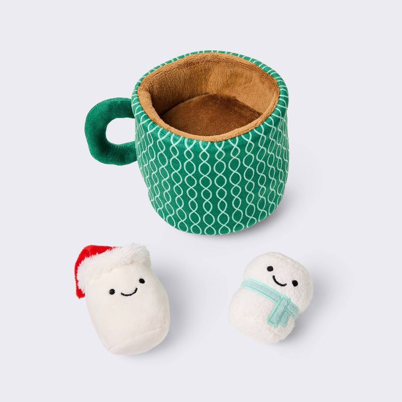 slide 2 of 3, Holiday Hot Cocoa Mug Interactive Baby Toys Set - 3pc - Cloud Island™, 3 ct