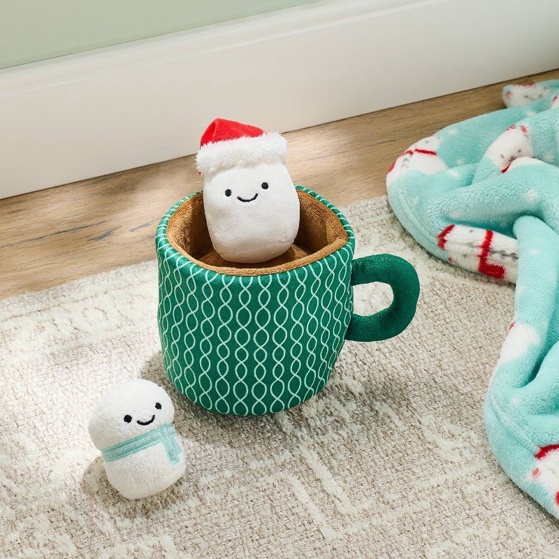 slide 3 of 3, Holiday Hot Cocoa Mug Interactive Baby Toys Set - 3pc - Cloud Island™, 3 ct