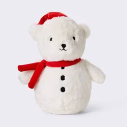 Holiday Snow Bear Plush Stuffed Animal Toy - Cloud Island™