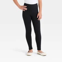 Girls' Cozy Leggings - Cat & Jack™ Black M