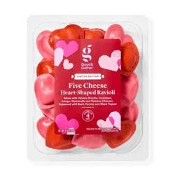 Five Cheese Heart-Shaped Cheese Ravioli - 9oz - Good & Gather™