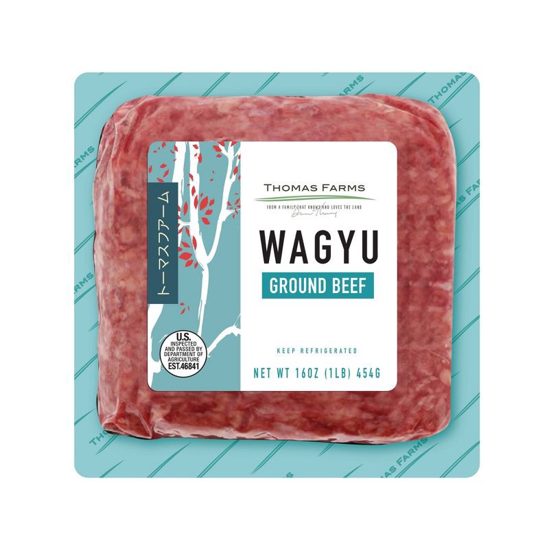 slide 1 of 2, Thomas Farms Kuro Wagyu Ground Beef Brick - Frozen - 16oz, 16 oz