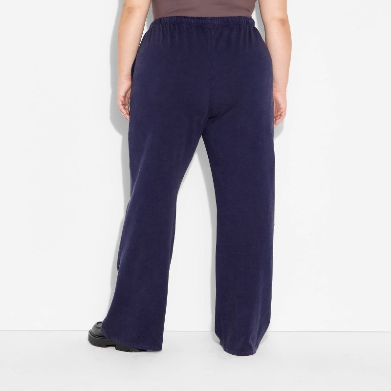 slide 3 of 3, Women's Mid-Rise Knit Sweatpants - Wild Fable™ Navy Blue XXL, 1 ct
