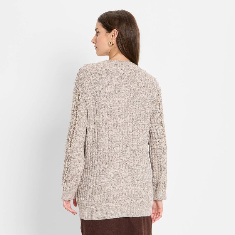 slide 2 of 3, Women's Relaxed Cardigan Sweater - Future Collective Gray XL, 1 ct