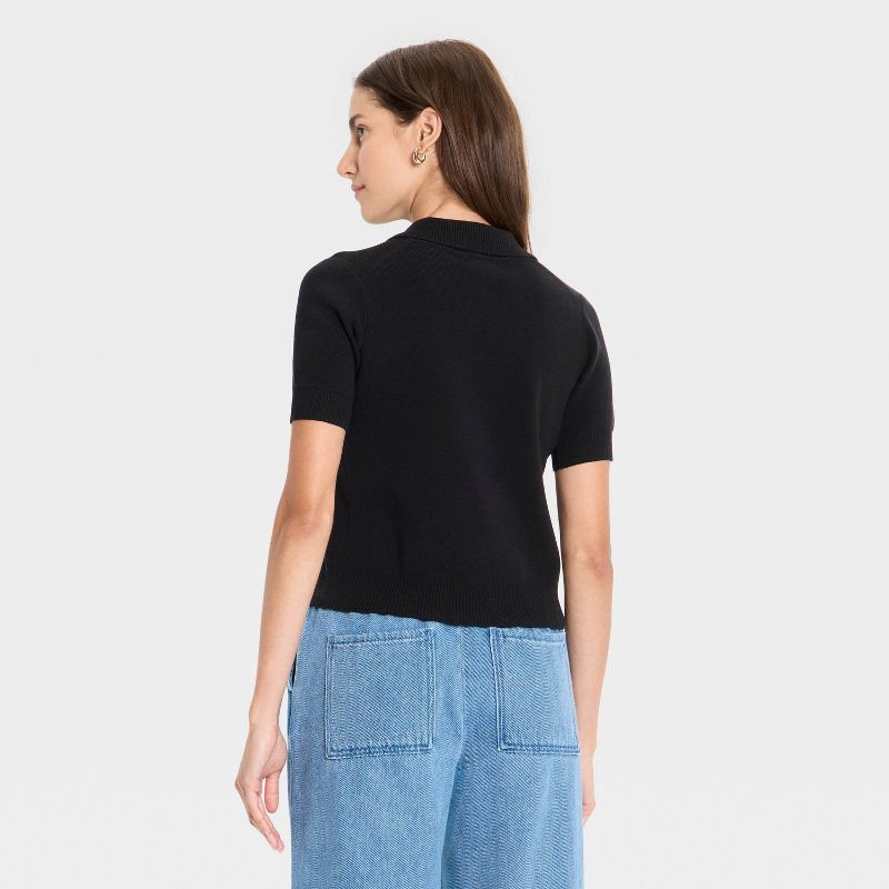 slide 2 of 3, Women's Cutout Pullover Sweater - Future Collective Black S, 1 ct