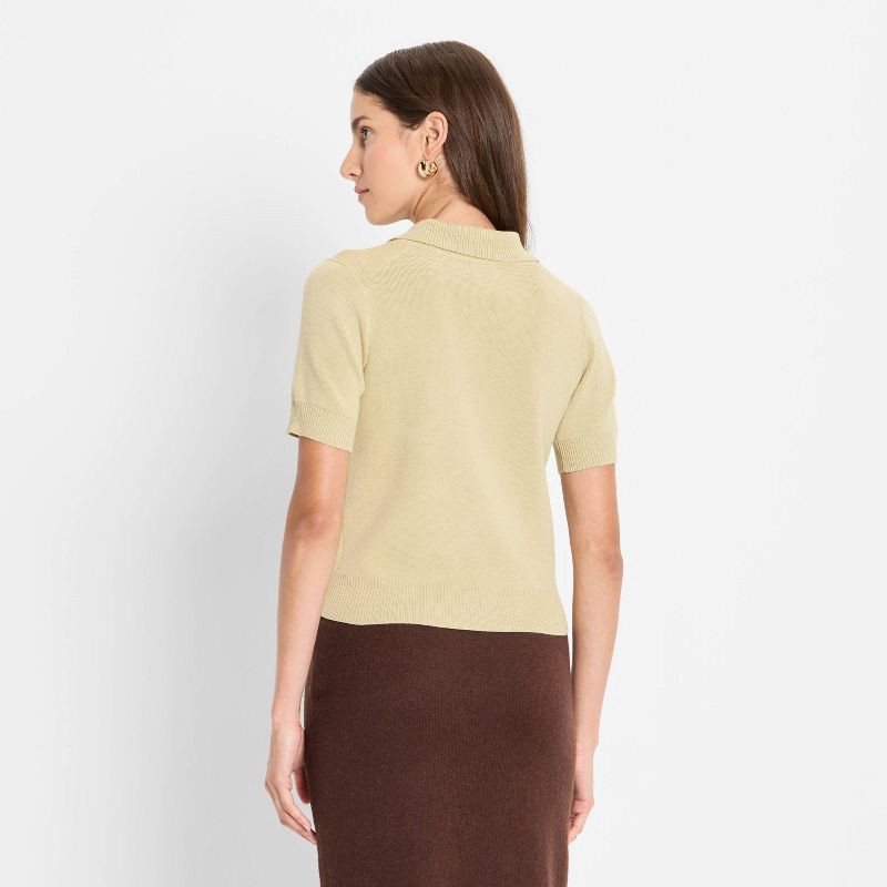 slide 2 of 3, Women's Cutout Pullover Sweater - Future Collective Light Green L, 1 ct