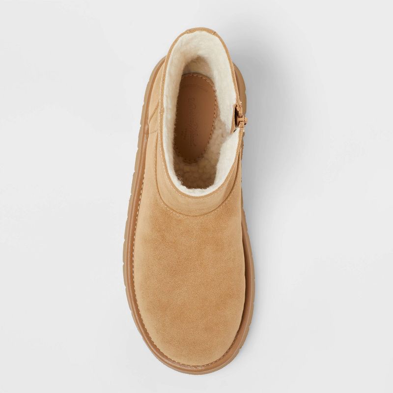 slide 3 of 4, Women's May Microsuede Boots with Memory Foam Insole - Universal Thread™ Tan 7, 1 ct