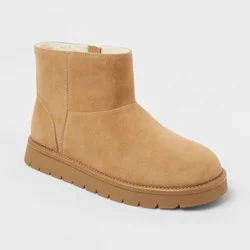 Women's May Microsuede Boots with Memory Foam Insole - Universal Thread™ Tan 7