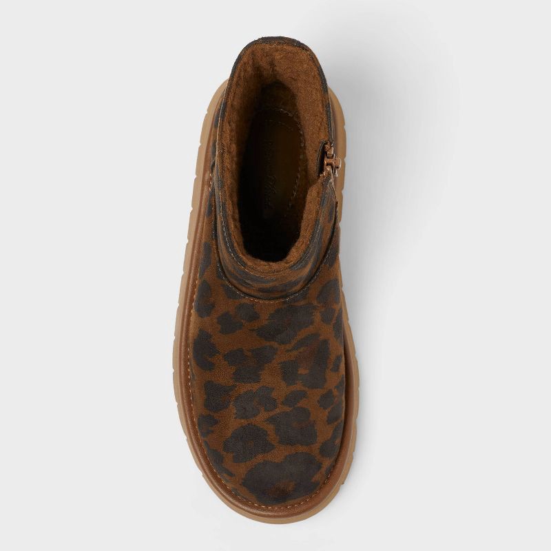 slide 3 of 4, Women's May Faux Microsuede Boots with Memory Foam Insole - Universal Thread™ Dark Brown 9, 1 ct