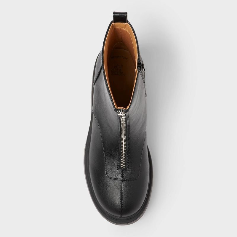 slide 3 of 3, Women's Honor Ankle Combat Boots with Memory Foam Insole - Wild Fable™ Black 7.5, 1 ct