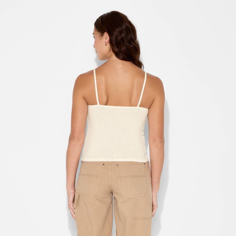 slide 2 of 4, Women's Tank Top - Wild Fable™ Cream M, 1 ct
