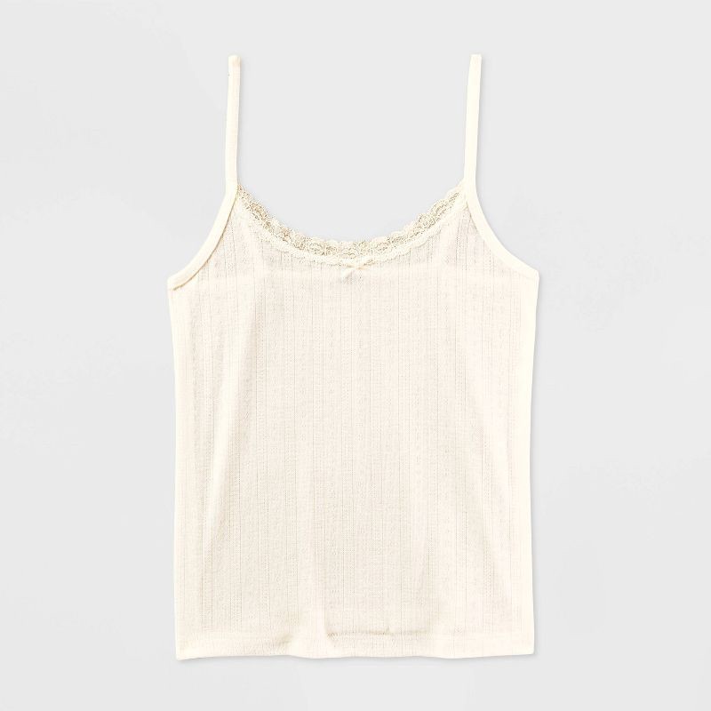 slide 3 of 4, Women's Tank Top - Wild Fable™ Cream M, 1 ct