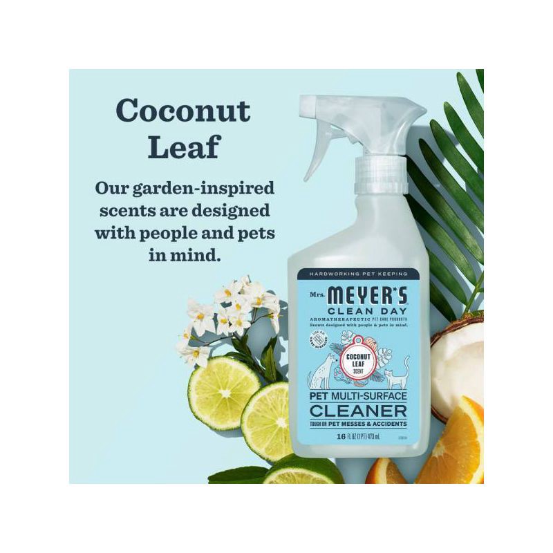 slide 3 of 9, Mrs. Meyer's Clean Day Liquid Coconut Scent Pet All Purpose Cleaner - 16 fl oz, 16 fl oz