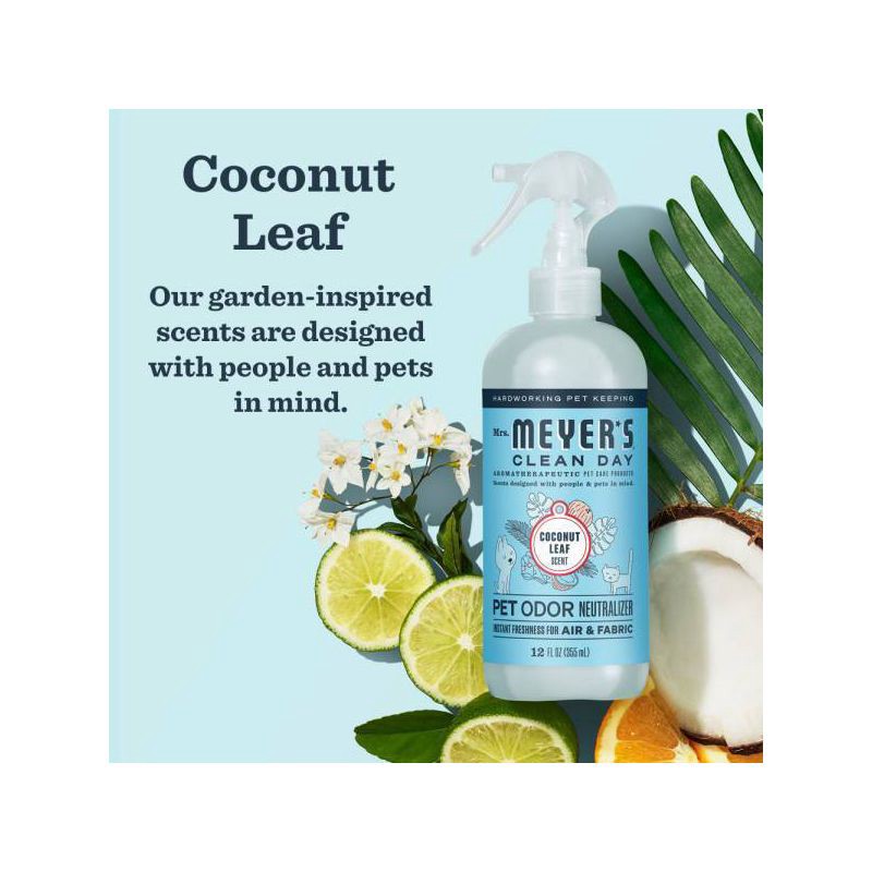 slide 3 of 9, Mrs. Meyer's Clean Day Liquid Coconut Scent Pet Odor Eliminator Neutralizer - 12 fl oz, 12 fl oz