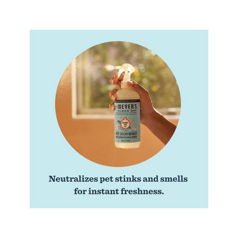 slide 4 of 9, Mrs. Meyer's Clean Day Liquid Coconut Scent Pet Odor Eliminator Neutralizer - 12 fl oz, 12 fl oz